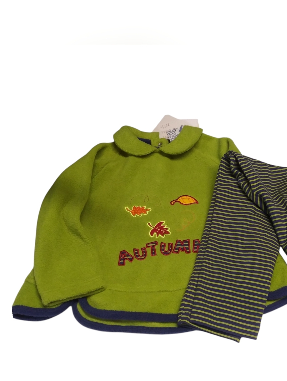New Legends Vintage Green 'Autumn' Long Sleeve Top and Leggings Set Size 4